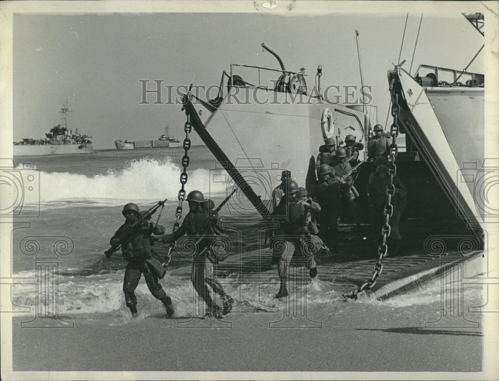1963 Press Photo Ft. Pierce Florida Army War Games - RRV18833 - Historic Images