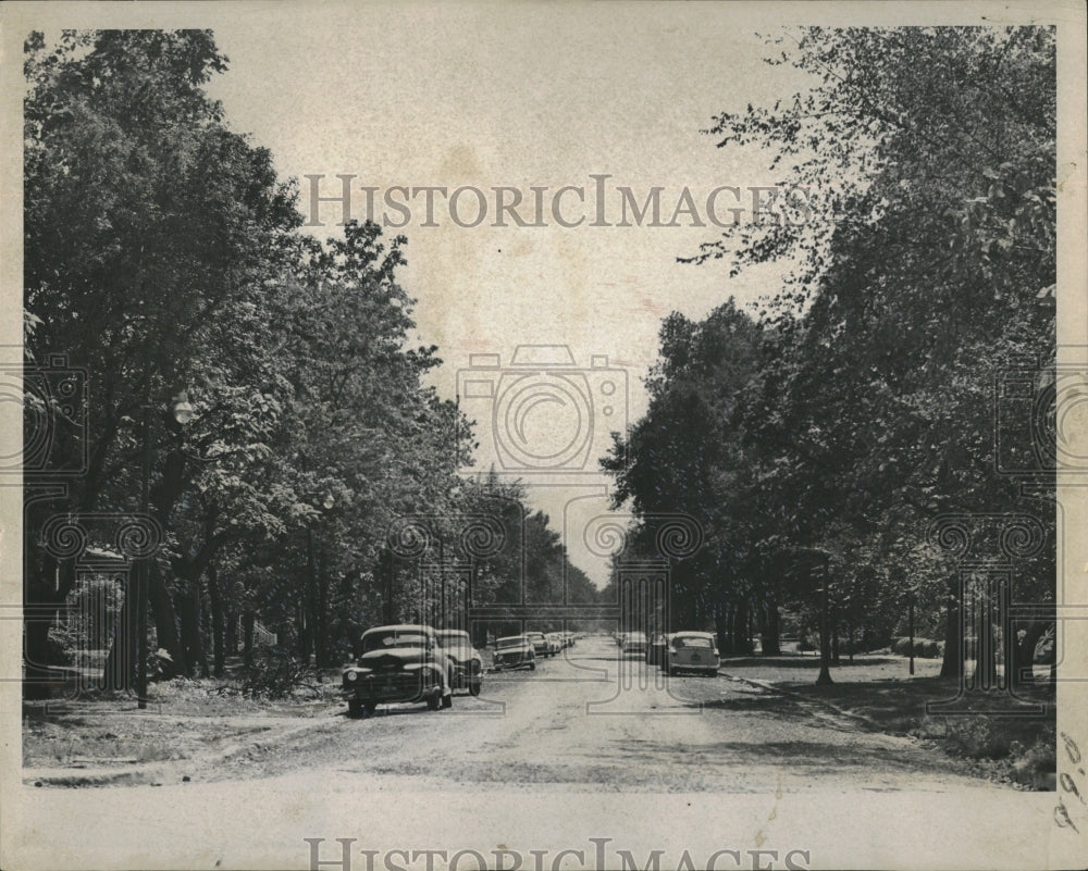 1957 Residents Irritated Paving Michigan Av-Historic Images