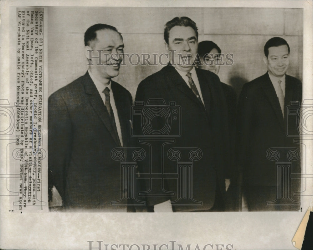 1965 Vietnamese Delegation Brezhnev Moscow-Historic Images