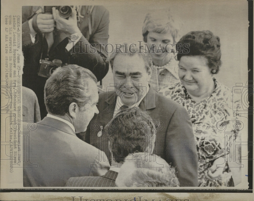 1974 Leonid Brezhnev Wife President Nixon - Historic Images