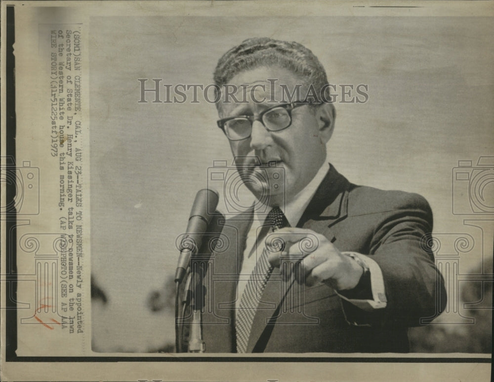 1973 Newly appointed Secretary Henry - Historic Images