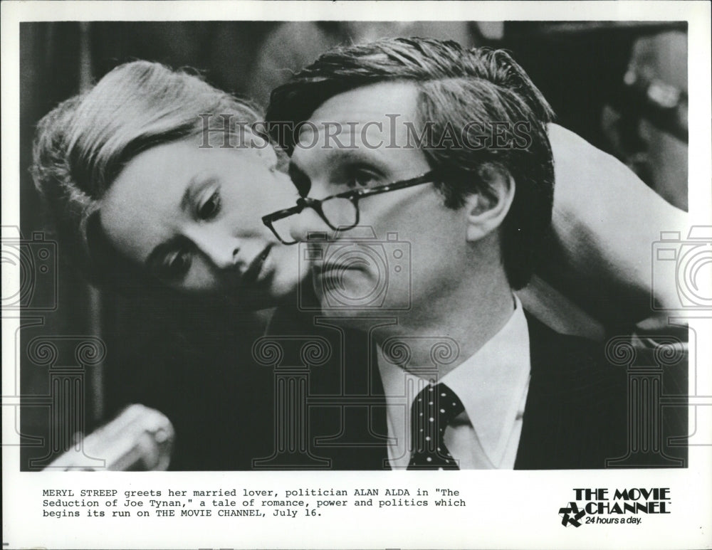 1980 Press Photo Actors Meryl Streep Alan Alda - RRV19789 - Historic Images