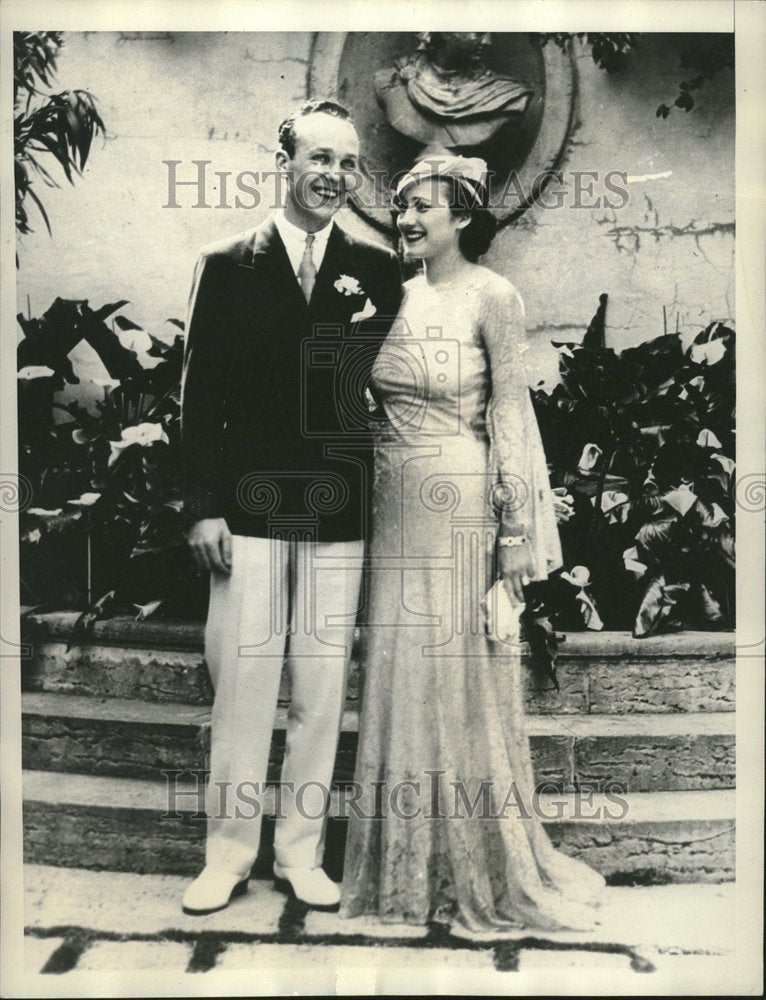 1933, William Randolph Hurst Jr. bride - RRV19883 - Historic Images