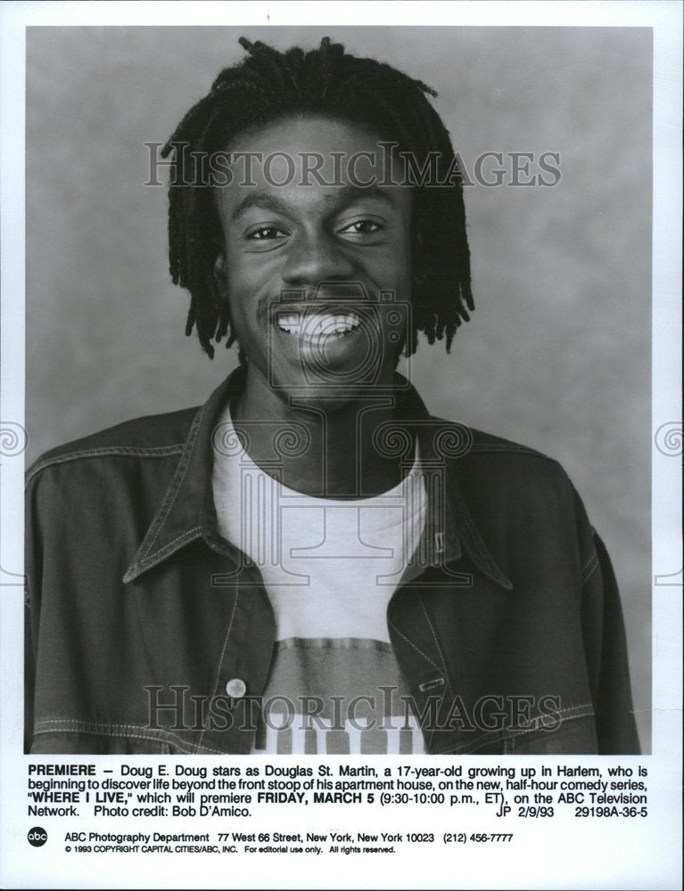 1995 Doug E. Doug "Where I Live" ABC TV - Historic Images