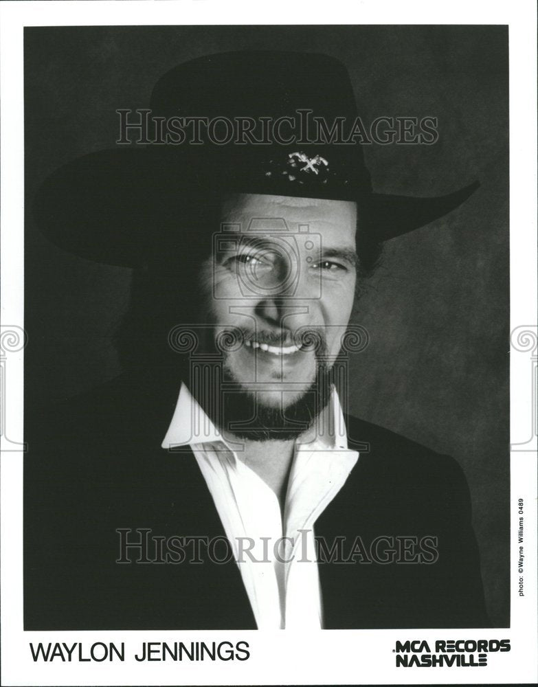 1990 Waylon Jennings Musician - Historic Images