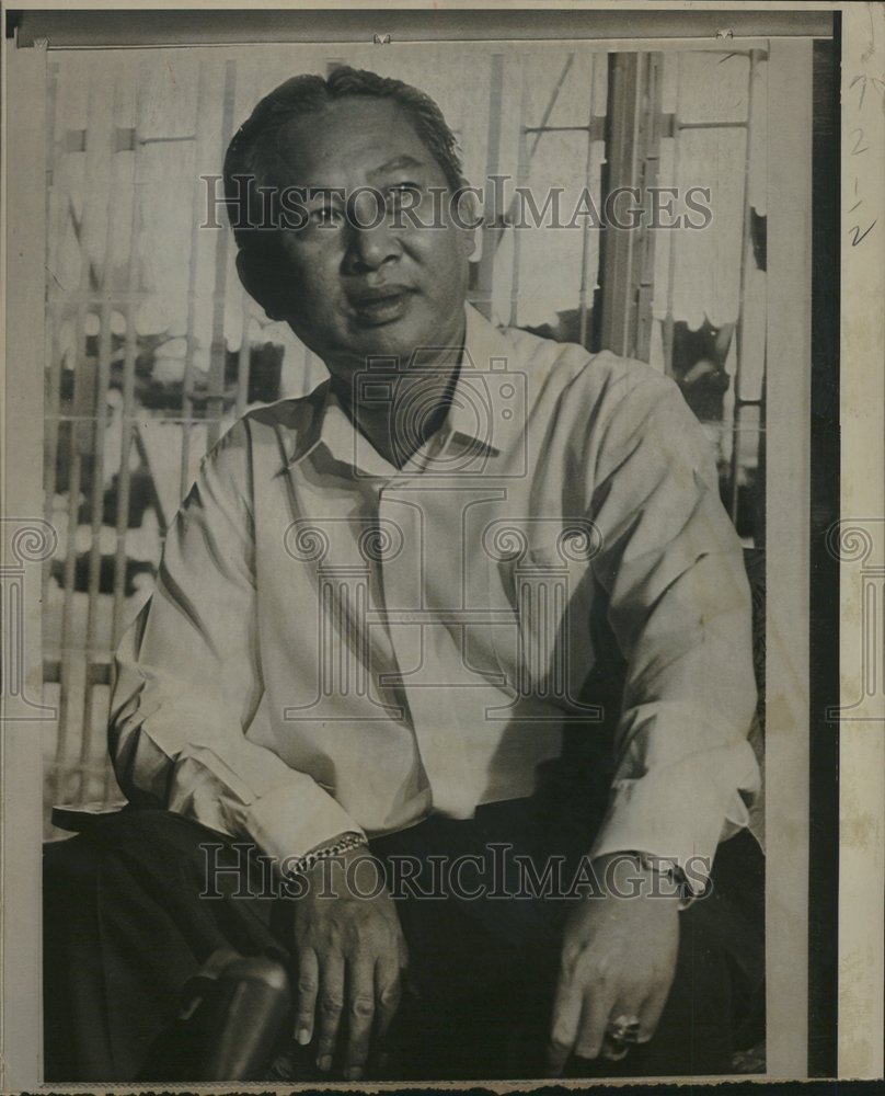 1971 Press Photo Cambodian Premier Lon Nol - Historic Images