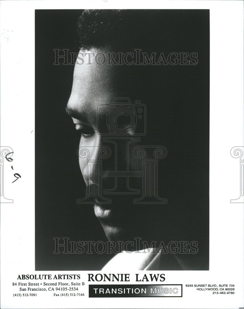 1993 Ronnie Laws Jazz Blues Saxophonist - Historic Images