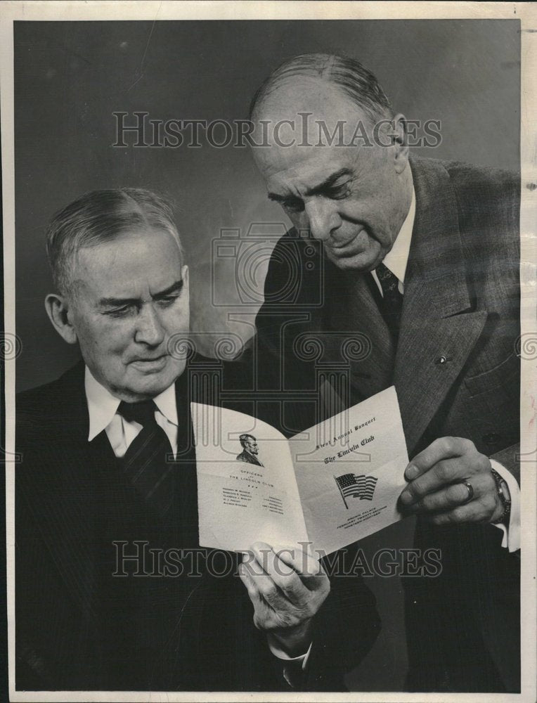 1954 Press Photo George A. Luxford and Roy G. Munroe - Historic Images