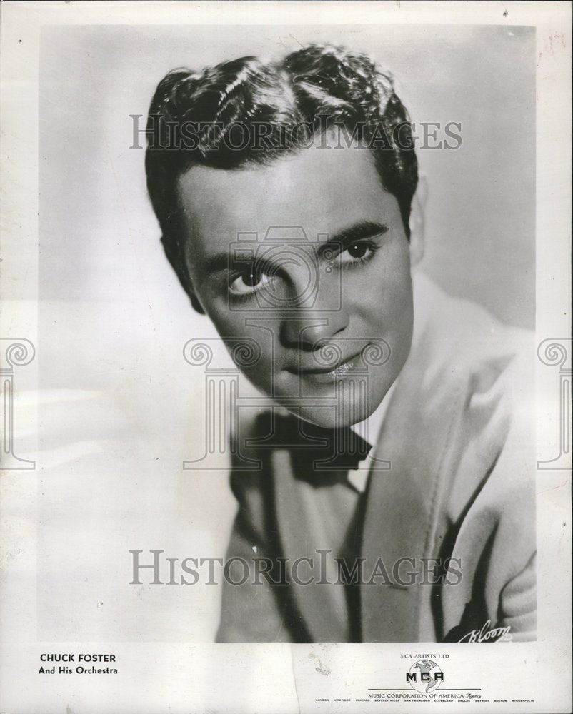 1951 Press Photo Director Chuck Foster & His Orchestra - Historic Images
