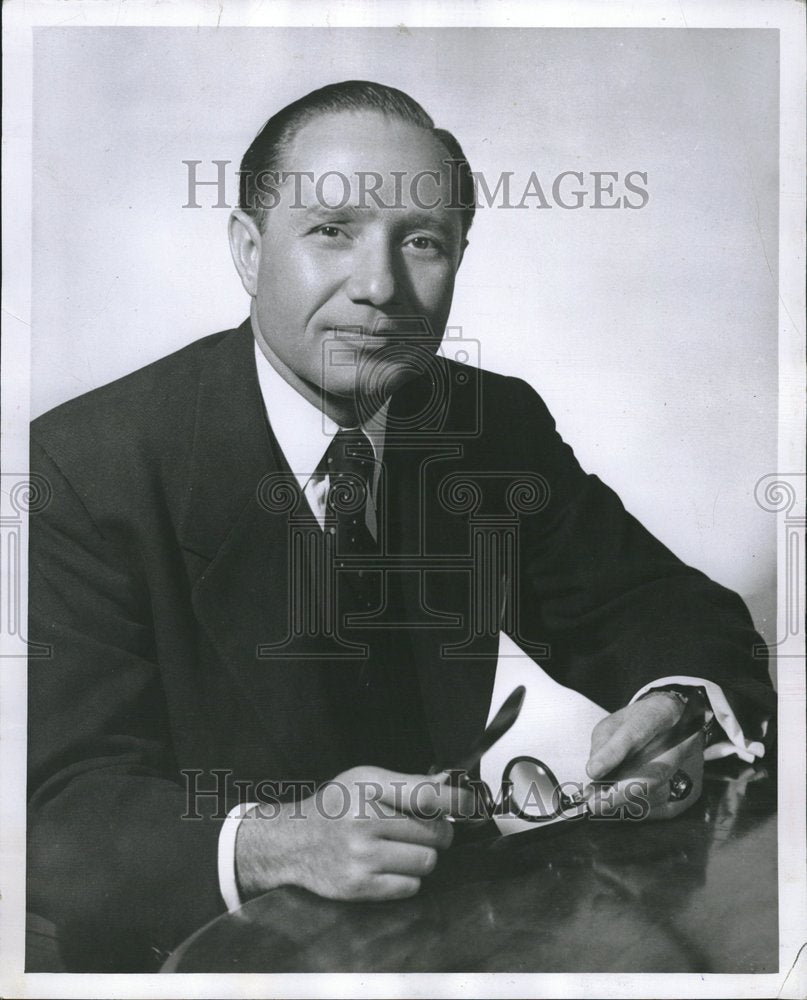 1954 Press Photo Philip M Klutznick president Jewish - Historic Images