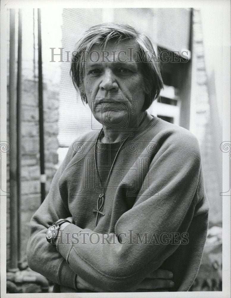 1975 Press Photo Neville Brand American Movie Actor - RRV21125 - Historic Images