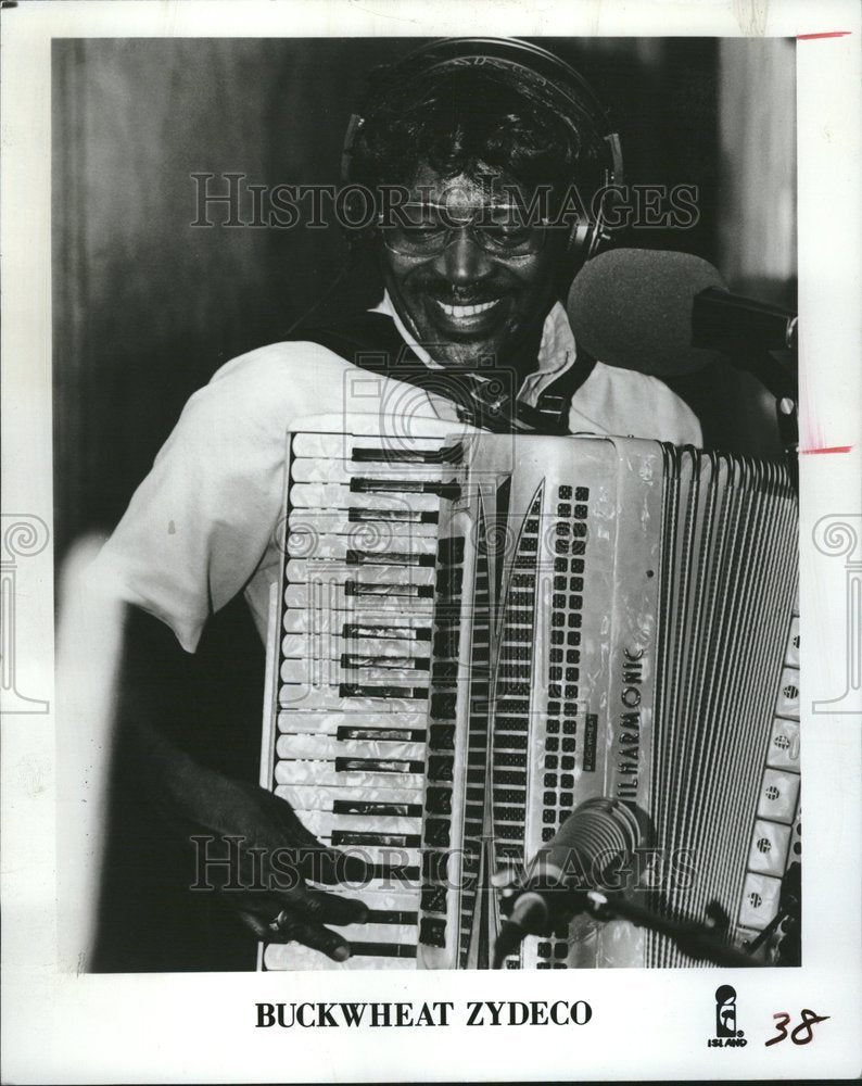 1987, Buckwheat Zydeco Stanley Dural Zydeco - RRV21175 - Historic Images