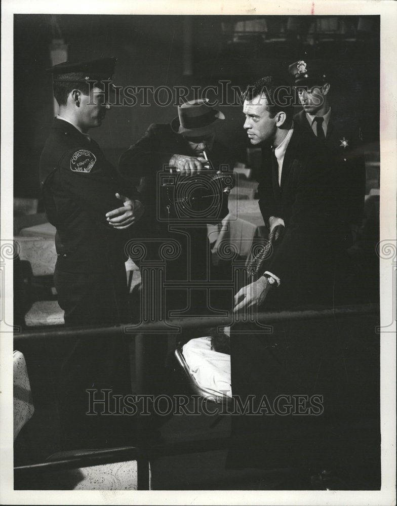 1960 Press Photo Skippy Homeier Radio Show Portia Faces - Historic Images