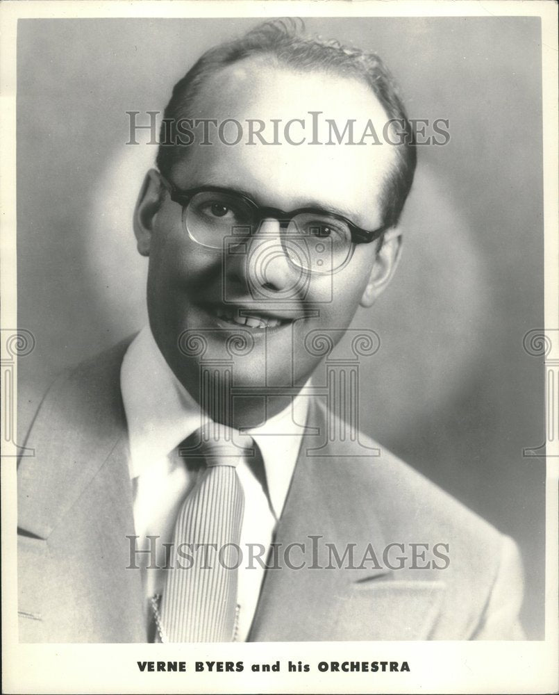 Press Photo Verne Byers American bandleader orchestra - RRV21297 - Historic Images