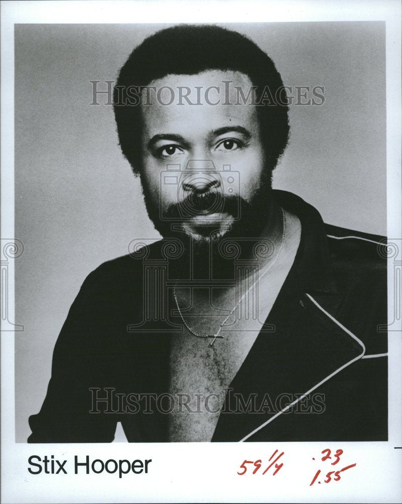 1984 Stix Hooper American soul jazz drummer - Historic Images