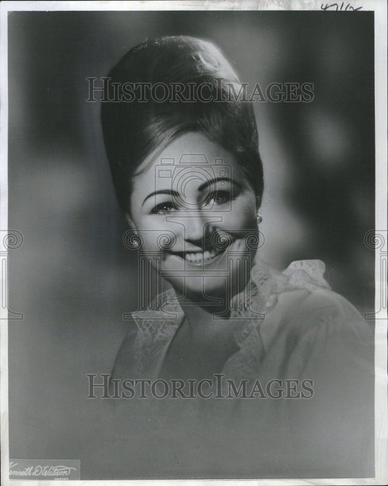 1964 Judy Layne Great Big Smile Black White - Historic Images