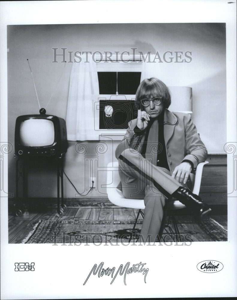 1980 Press Photo John David Moon Martin American Singer - Historic Images