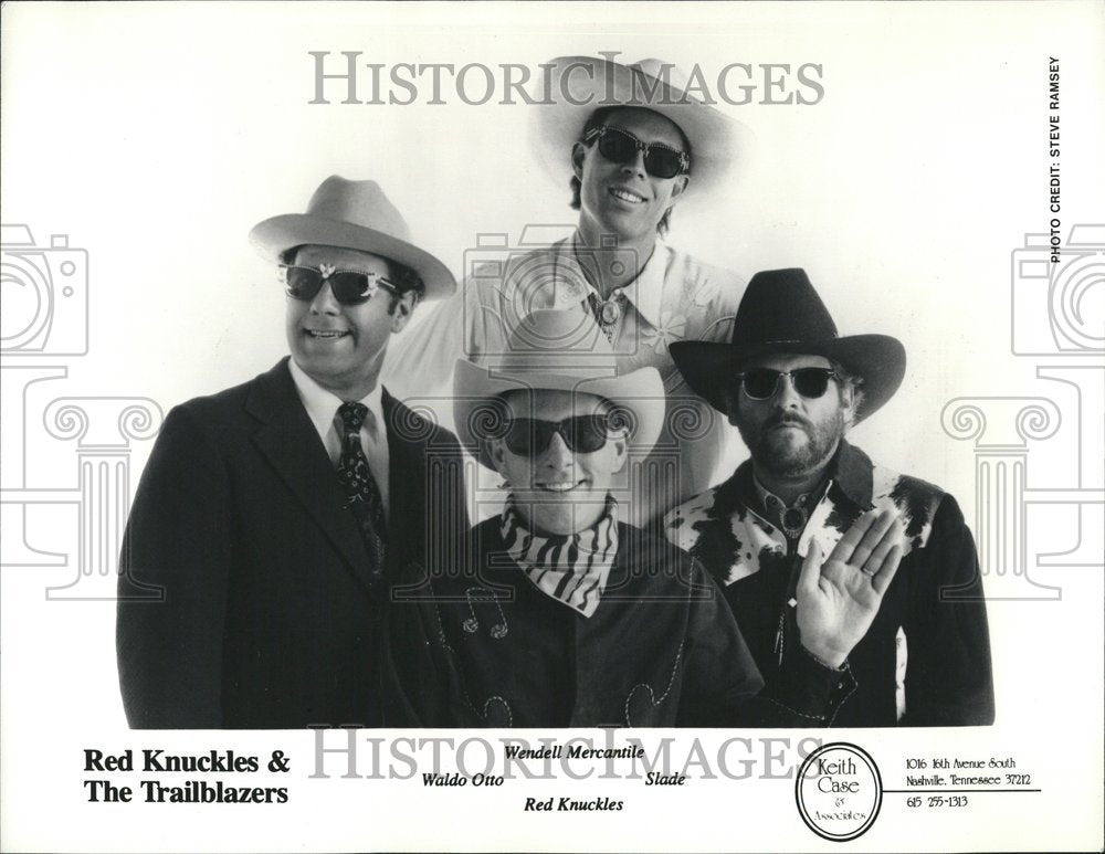 1990 Press Photo Red knuckles Trailblazers Waldo Otto - Historic Images