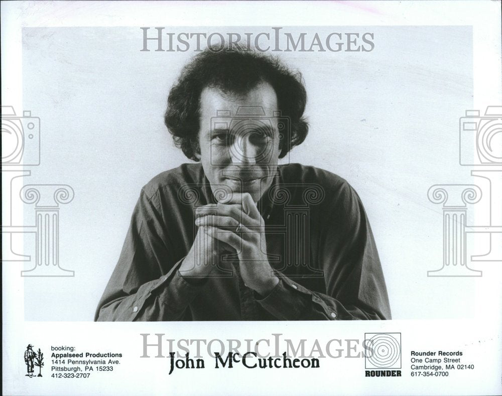 1989 Press Photo Wisconsin John McCutcheon Singer Folk - Historic Images