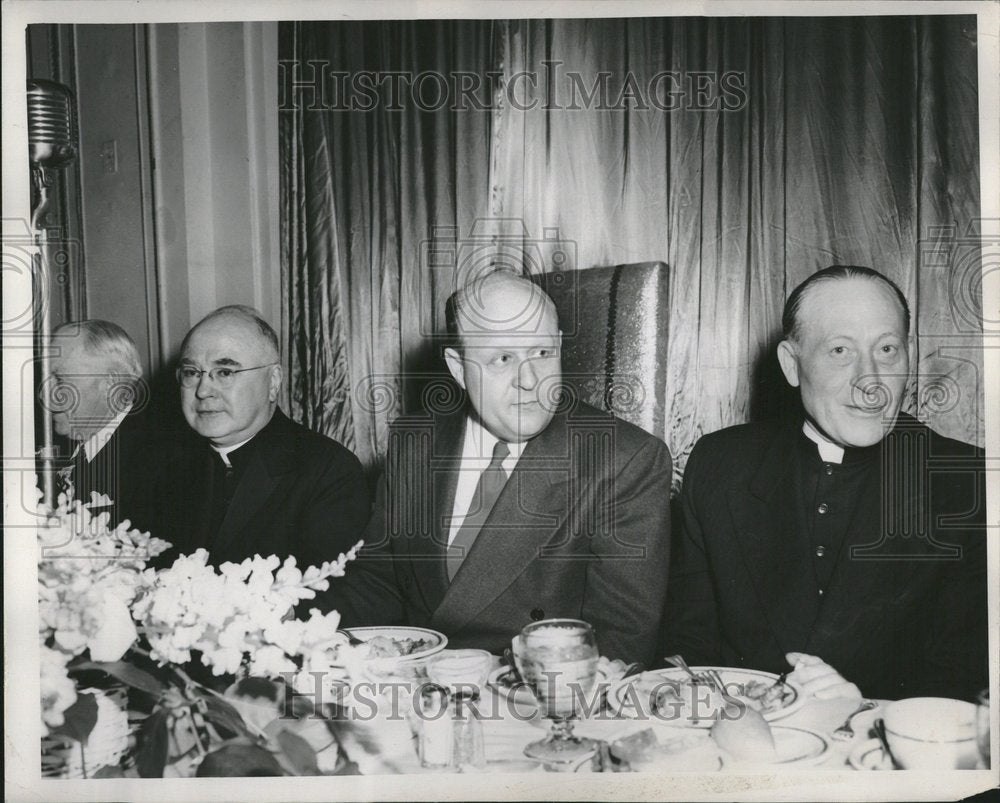 1949 Press Photo Officials attended Meeting Boys Town - RRV23685 - Historic Images