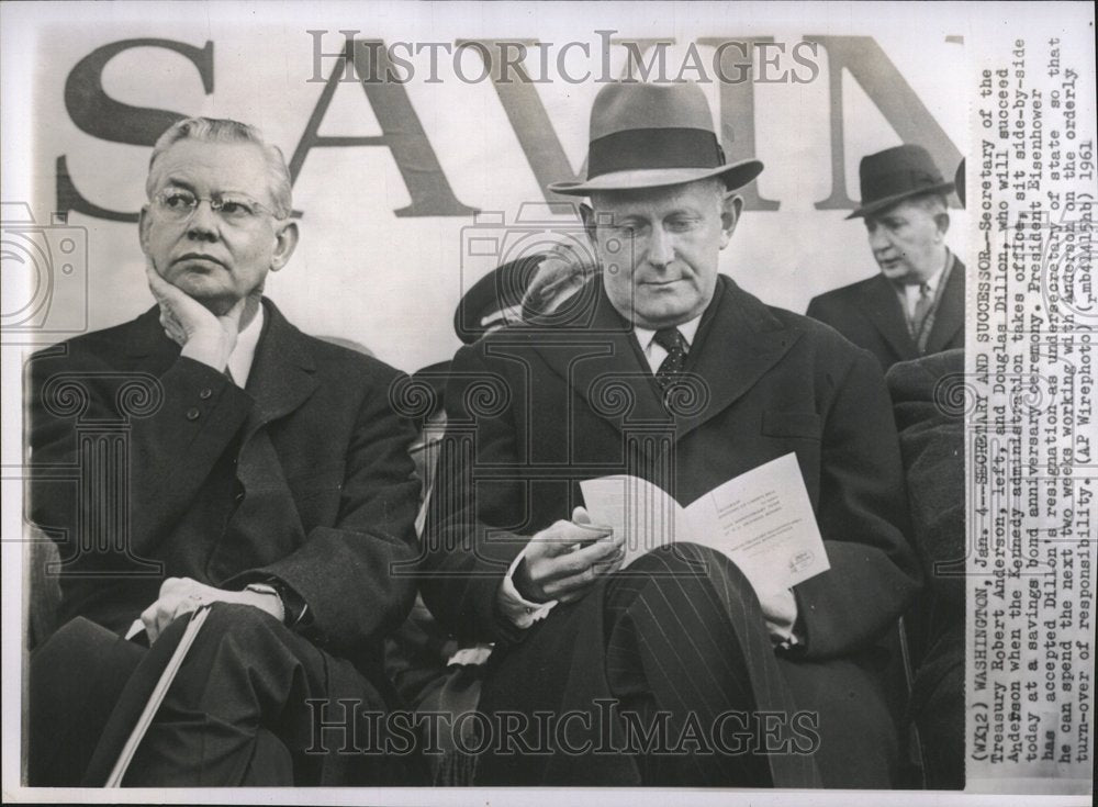 1960 Secretary Treasury Anderson Douglas - Historic Images