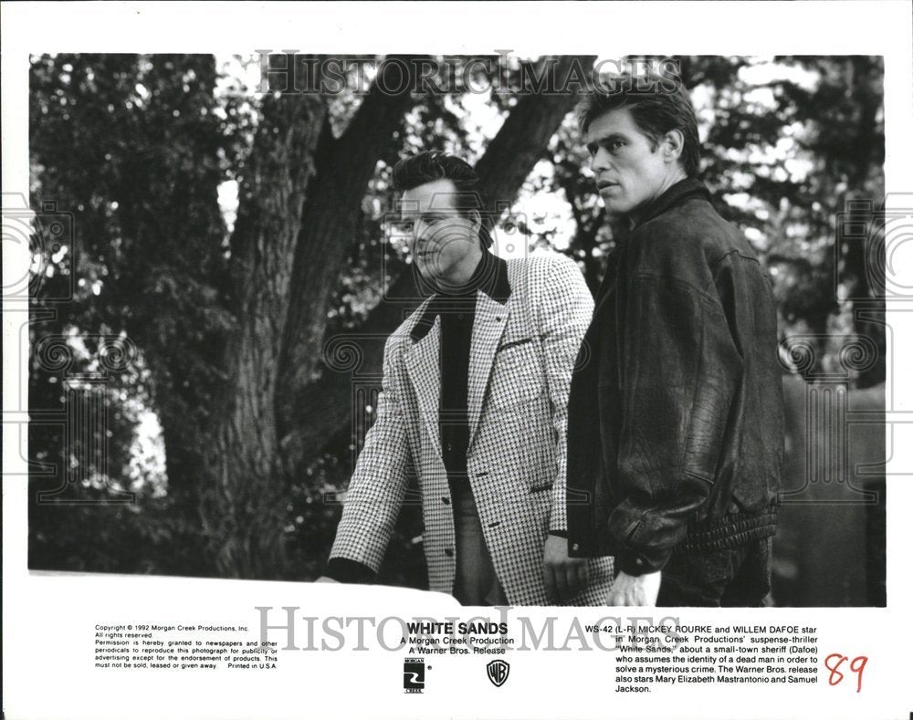 1992 Press Photo Willem Dafoe American Film Actor. - Historic Images