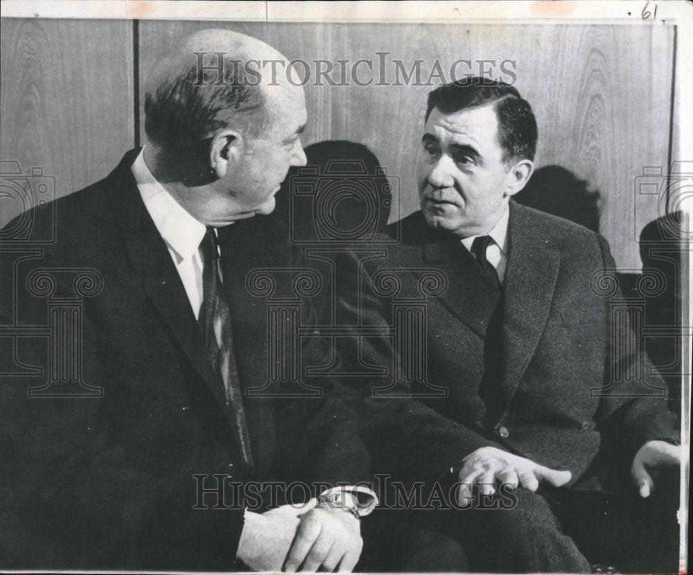 1964 Press Photo American Dean Rusk Andrei Gromyko US - Historic Images
