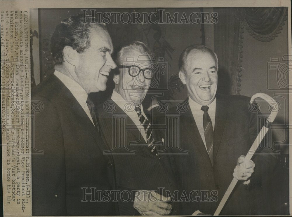 1967, Richard Nixon Everett Dirksen Senate - RRV24181 - Historic Images