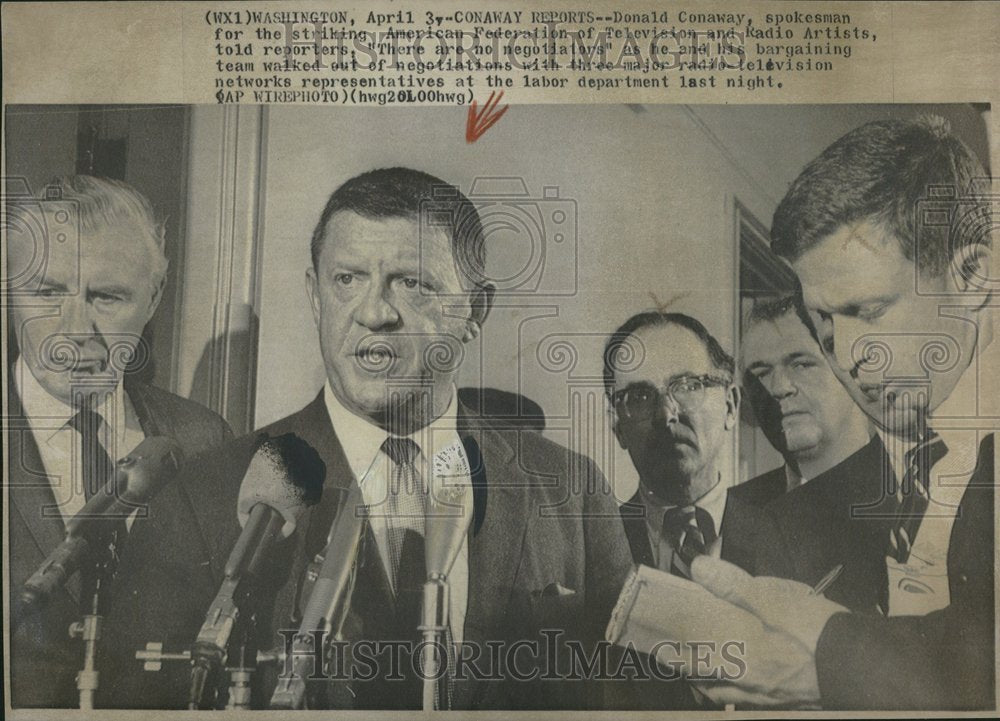 1967 Donald Conway Spokesman AFTRA - Historic Images