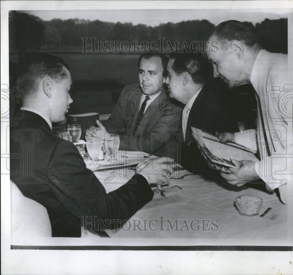 1952 Press Photo Prince Aly Khan United States Dinner - Historic Images