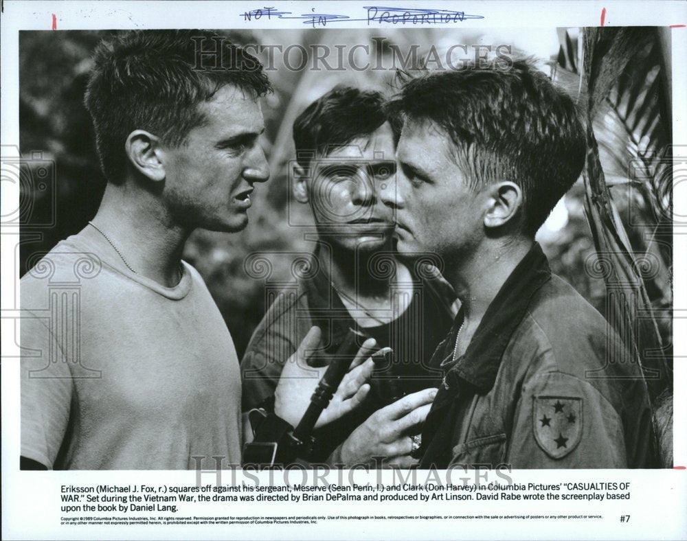 1989, Michael J Fox Casualities Of War Actor - RRV24537 - Historic Images