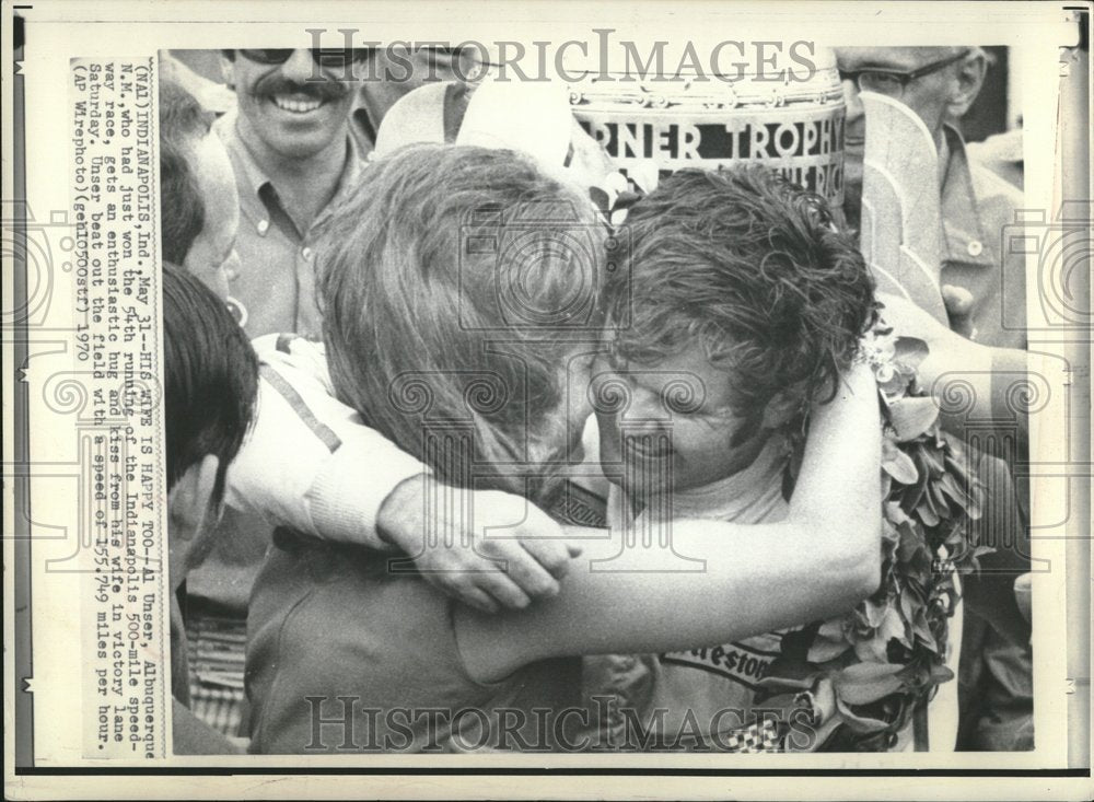 1970 Press Photo Al Unser Albuquerque N M Wife Race - RRV24747 - Historic Images