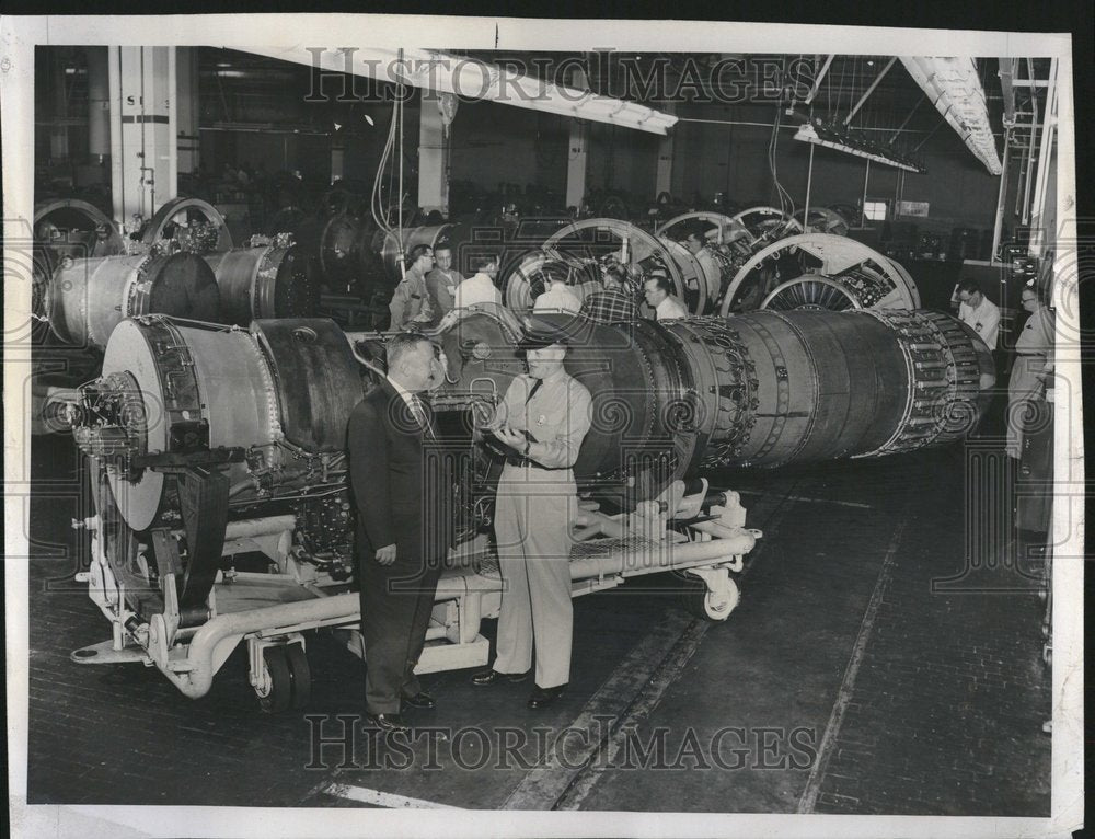 1956 Press Photo Jet Ceremony Ford Motor Company - Historic Images