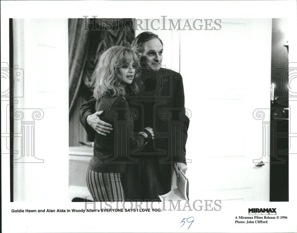 1997 Alan Alda Goldie Hawn Everyone Says - Historic Images