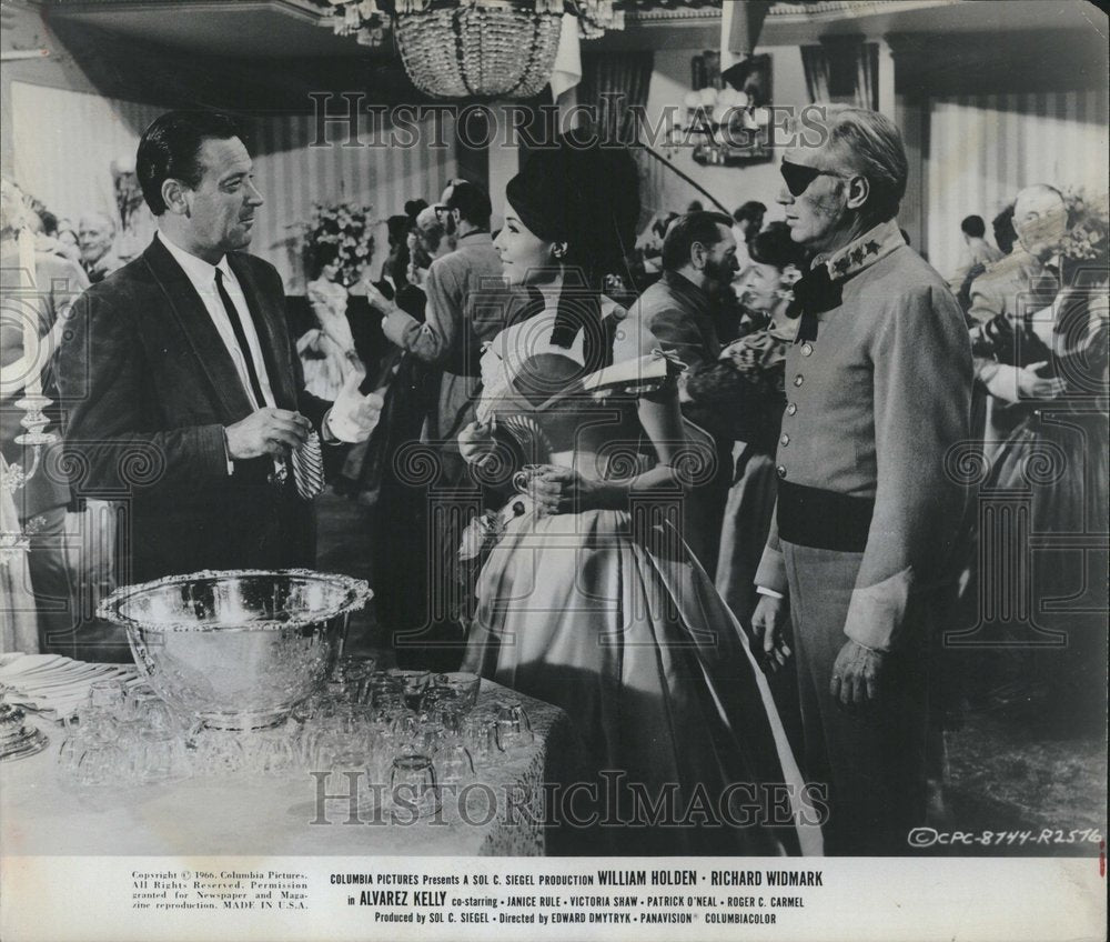 1966 Press Photo Alvarez Kelly Film Ball Scene Holden - Historic Images