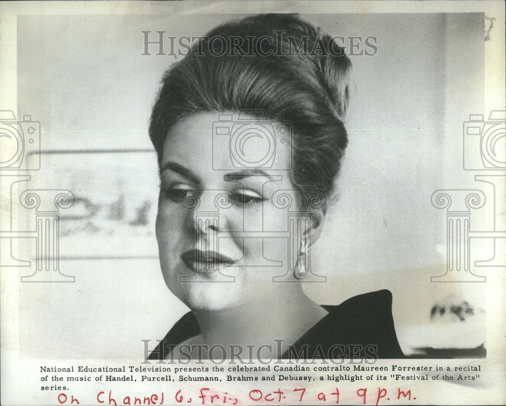 1966 Maureen Forrester Operatic Contralto  - Historic Images