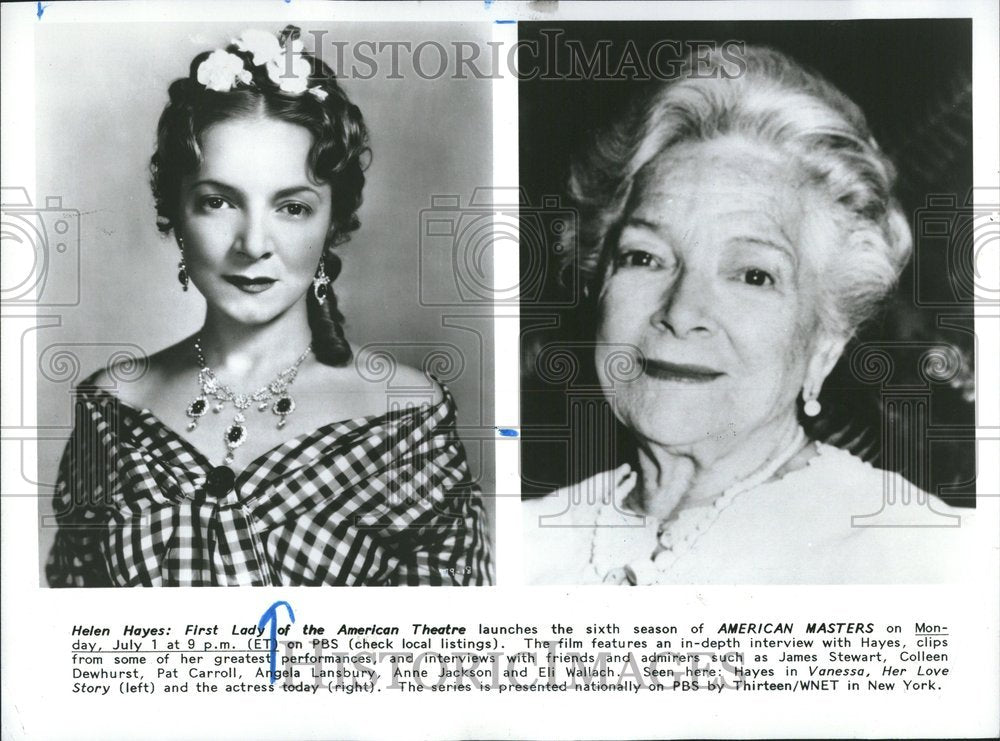 1993 American Masters Promo Helen Hayes - Historic Images