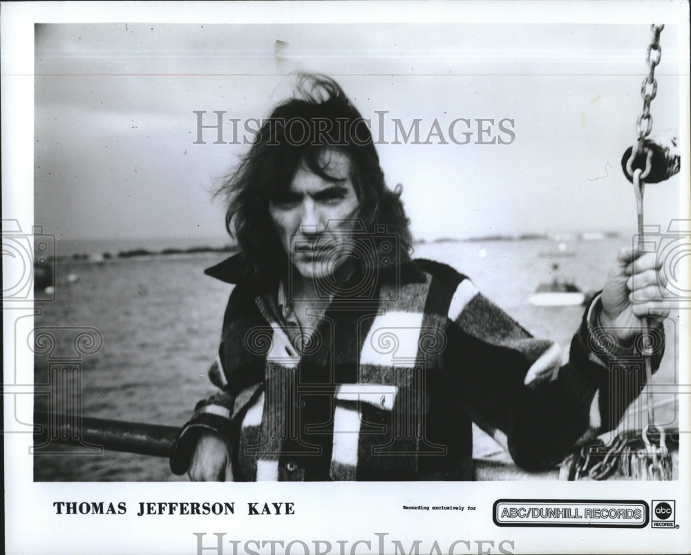 1973 Press Photo Thomas Jefferson Kaye Singer Musician - RRV26299 - Historic Images