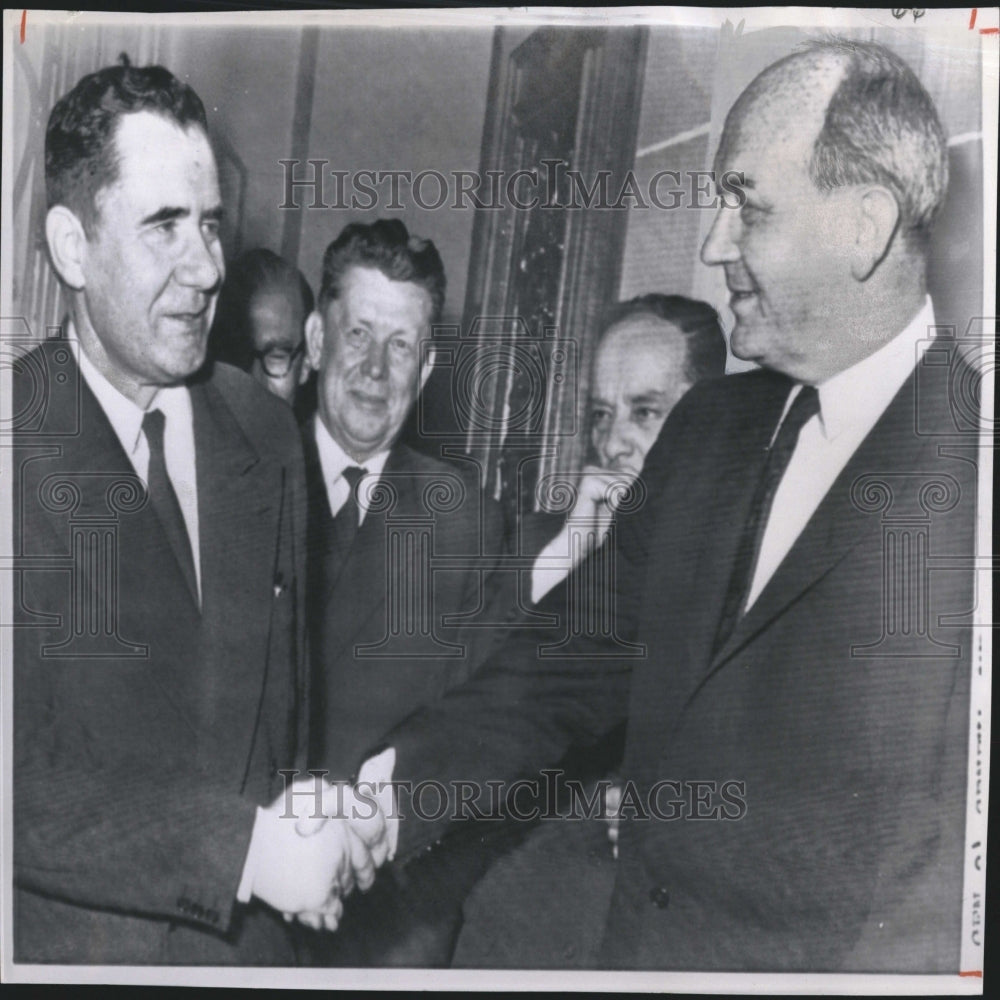 1962 Geneva Conf Gromyko Rusk Shake Hands - Historic Images