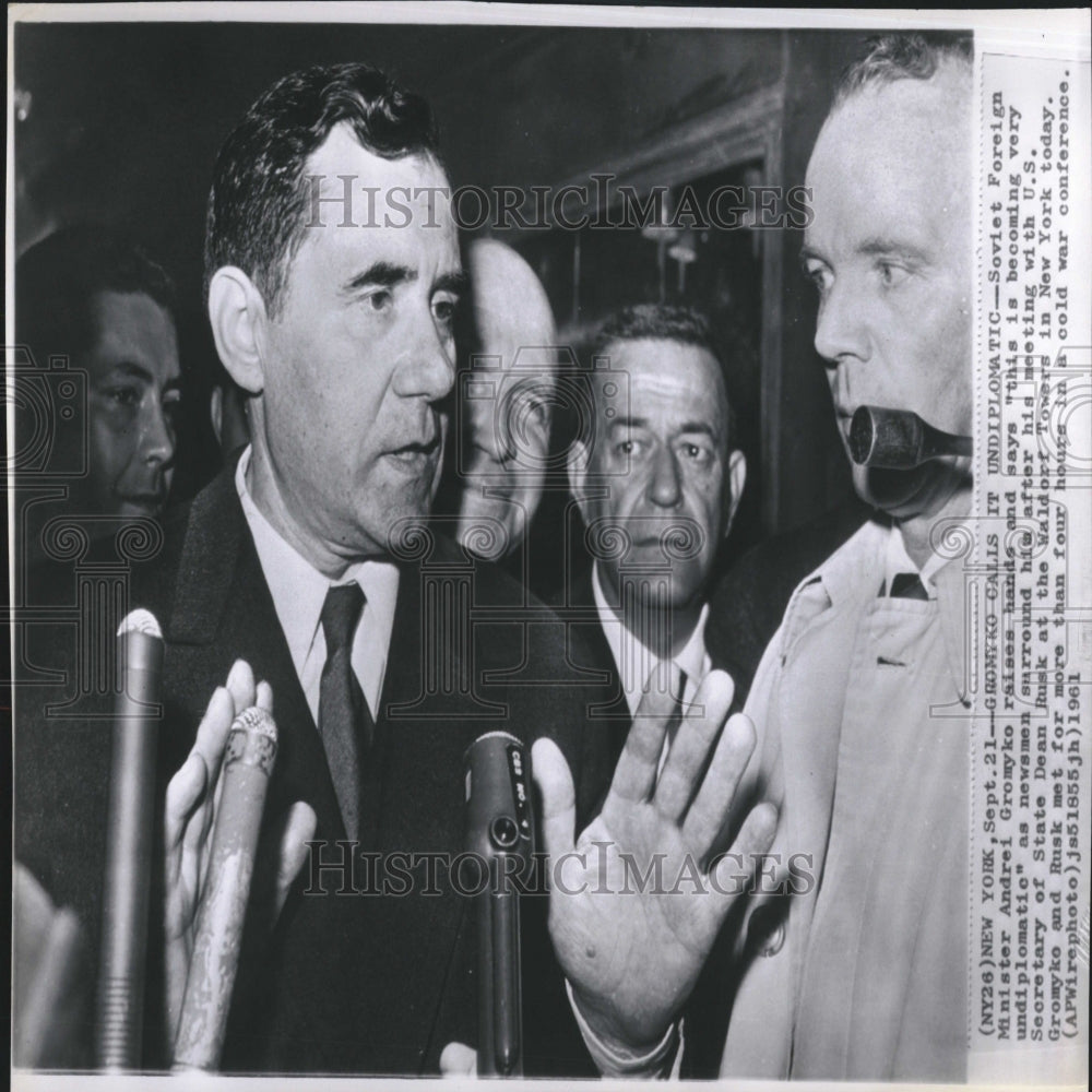 1961 Gromyko Frustrated New York Meeting - Historic Images