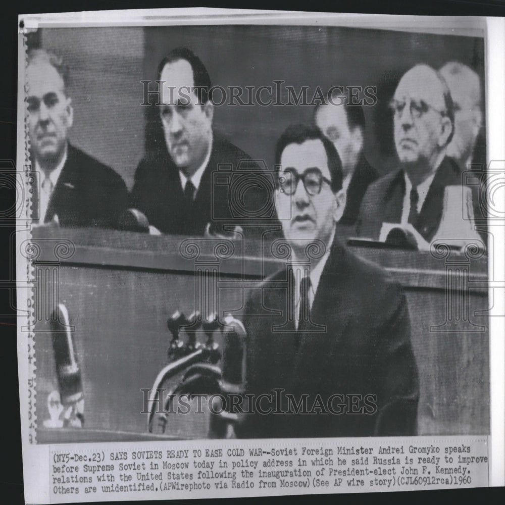 1961 Press Photo Gromyko speaks before Supreme Soviet - RRV26381 - Historic Images