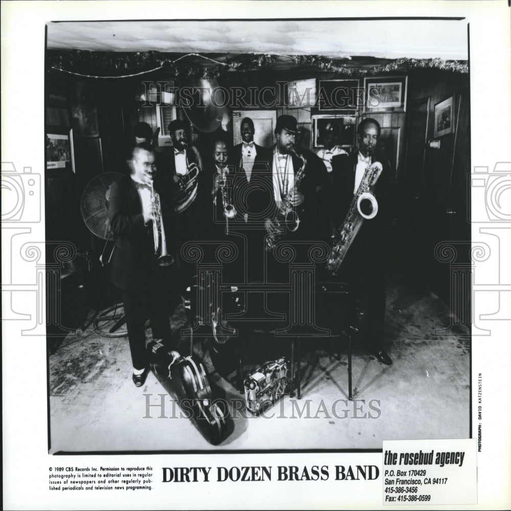 1990 Press Photo Dirty Dozen Brass Band Promo Shot - RRV26505 - Historic Images