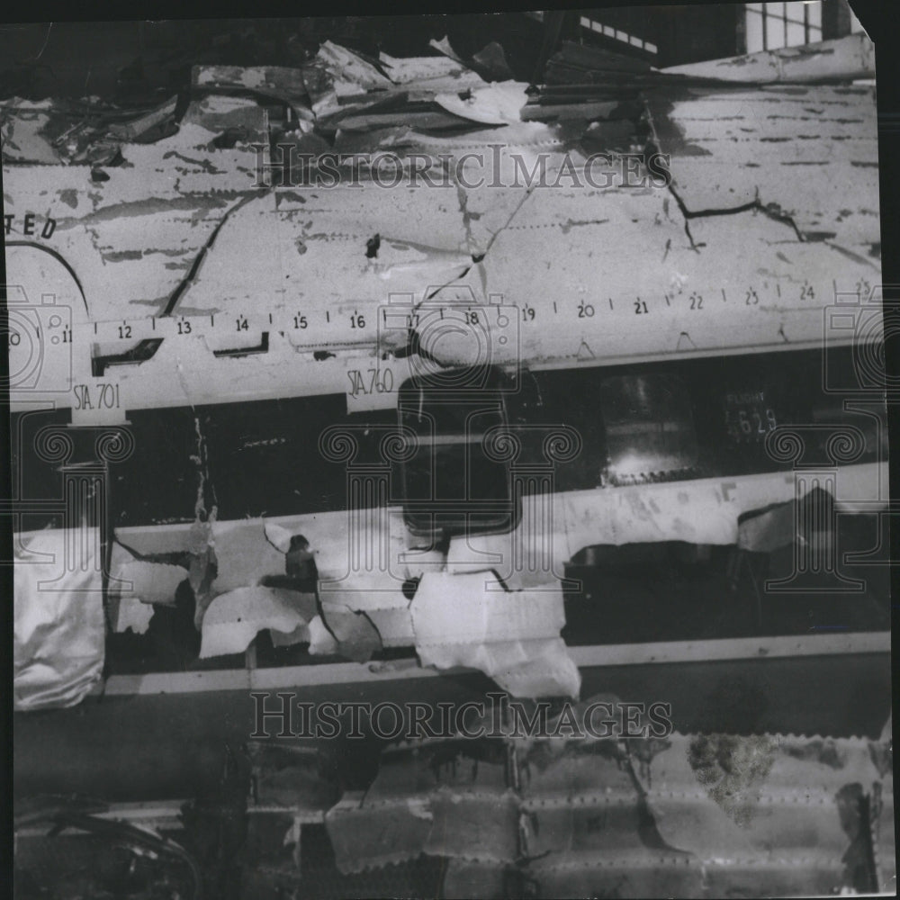 1955 Press Photo United Airlines Flight 629 Explosion - Historic Images
