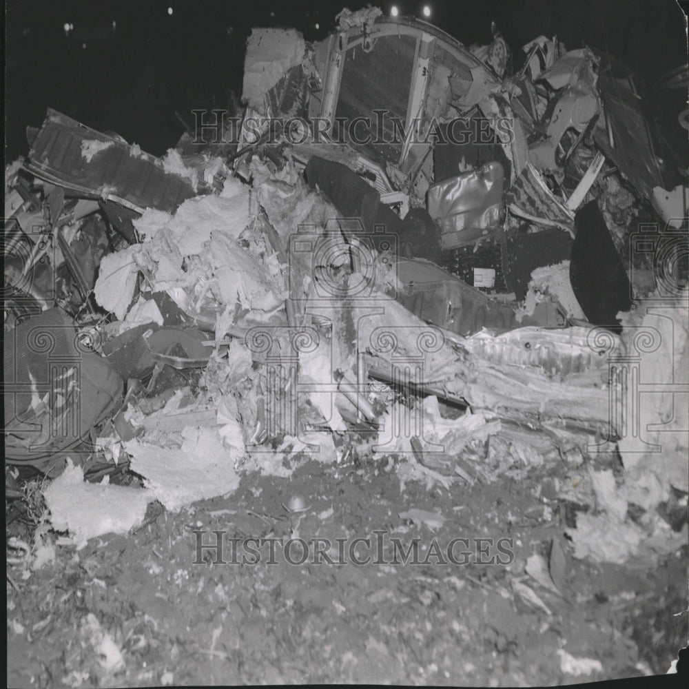 1955 Press Photo Colorado Plane Crash Wreckage Debris - RRV26549 - Historic Images