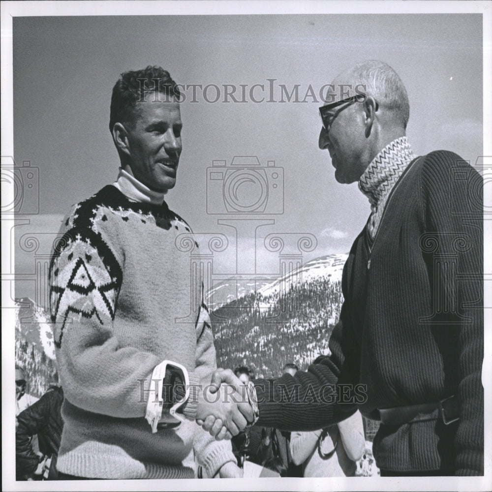 1962 Press Photo Pepi Gramshammer Winner Slalom Race Go - RRV26567 - Historic Images