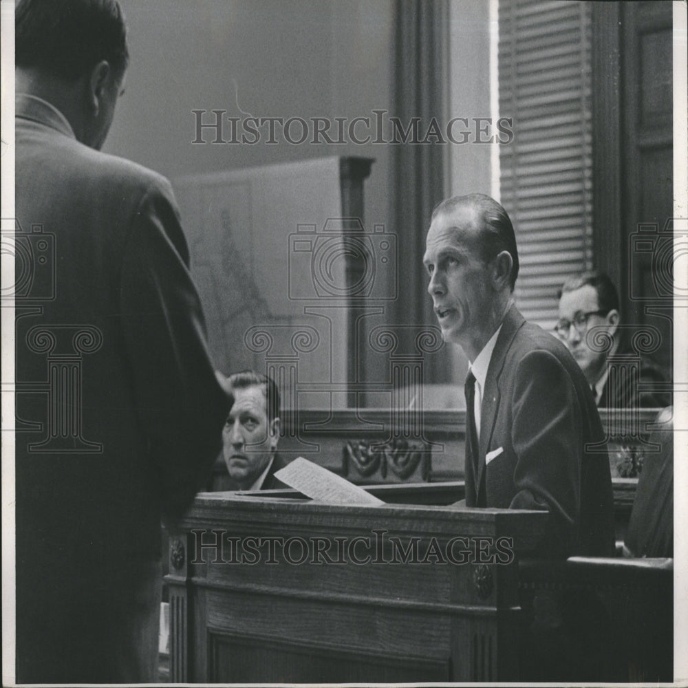 1956 Atty Vigil Questioning Adamson Coroner - Historic Images