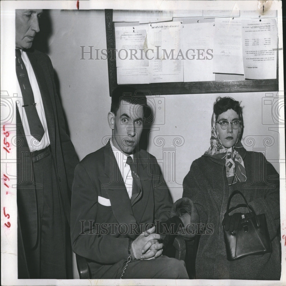 1956 Trial Graham With Wife Denver Court - Historic Images