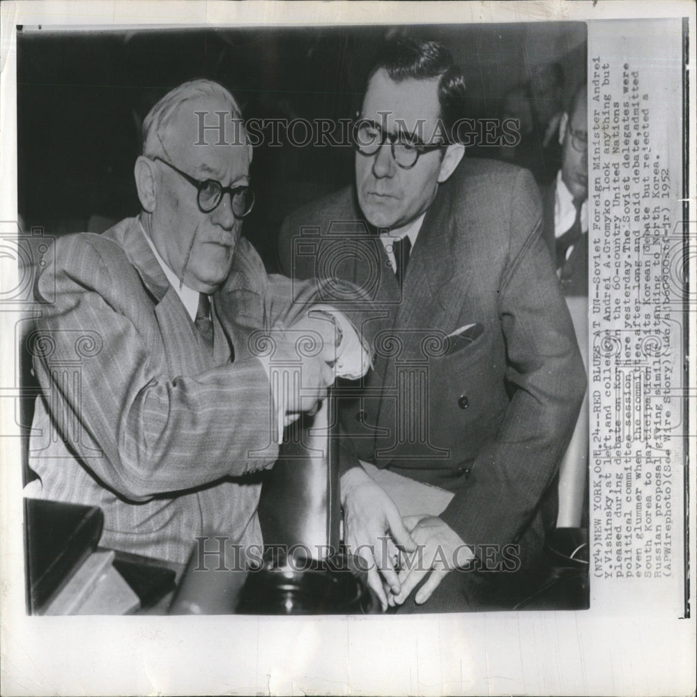 1952 Andrei Gromyko Andrei Vishinsky NYC-Historic Images