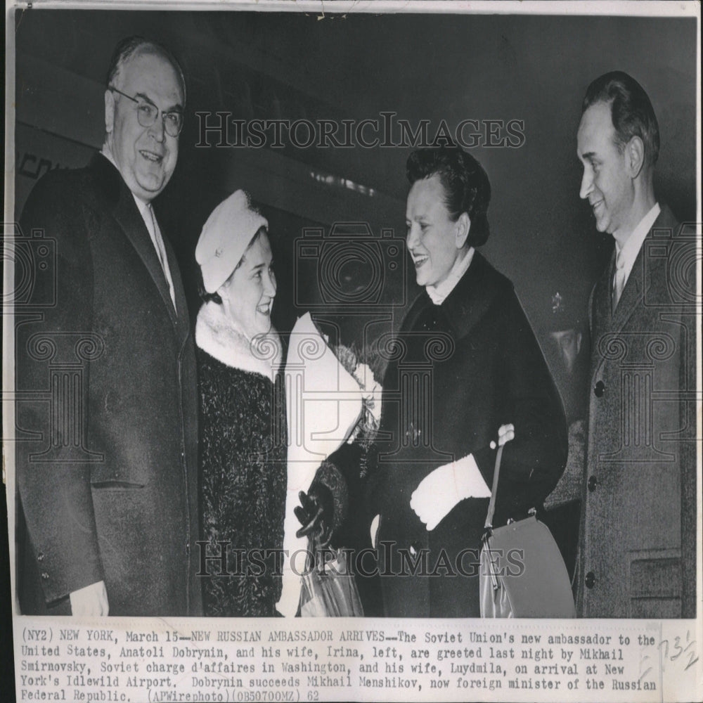 1962 Russian Ambassador Arrival New York - Historic Images