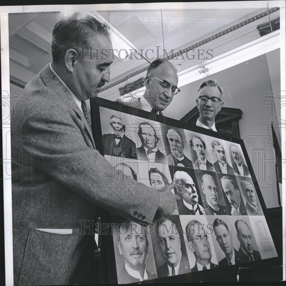 1958 County Court Judges Portraits Present - Historic Images